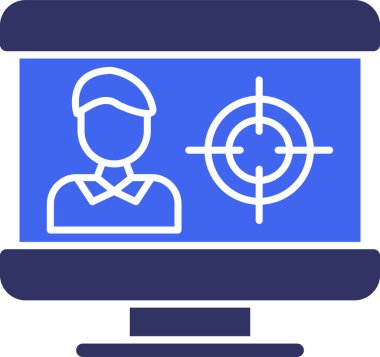 iş simgesi ve vektör illüstrasyonu beyaz arkaplanda izole edildi