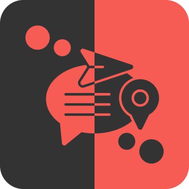 Bir balık simgesinin vektör çizimi