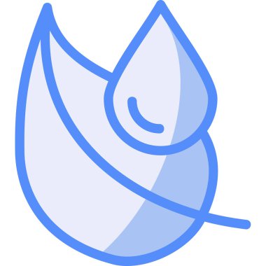 Su damlası. Web simgesi vektör illüstrasyonu