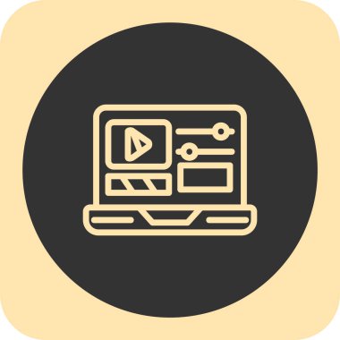 Ağ simgesi. çokluortam vektör illüstrasyonu