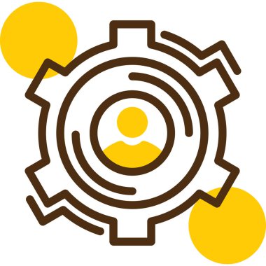 dişli simgesinin vektör illüstrasyonu