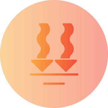 vektör sıcak içecek ikonu illüstrasyonu