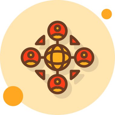 Modern simgenin vektör illüstrasyonu