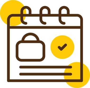 takvim tarihi simgesi ana hat biçiminde