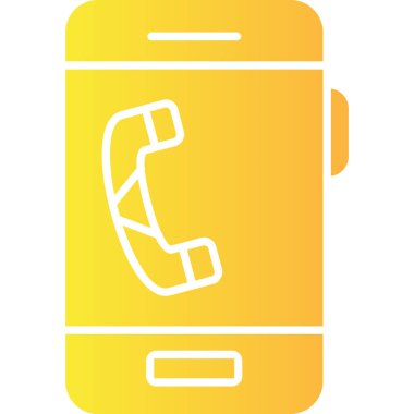 Telefon simgesi vektör illüstrasyonu