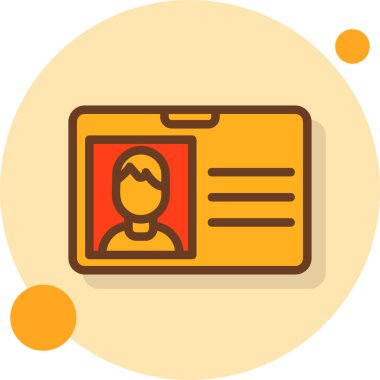 Kimlik kartı. Basit tasarım