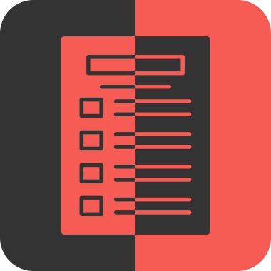 Belge. Web simgesi basit illüstrasyon