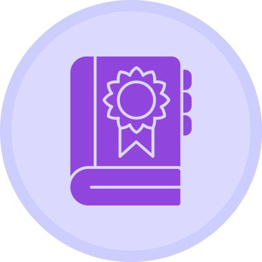 Sertifika web simgesi basit resimleme