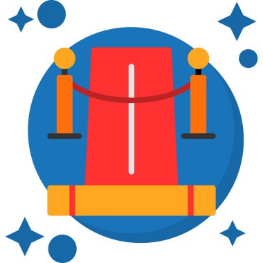 Bir sirk çadırı simgesinin vektör çizimi