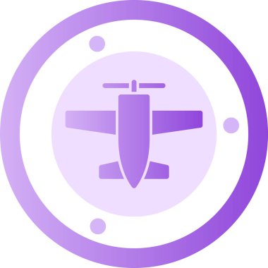 düzlem ikonu vektör illüstrasyonu