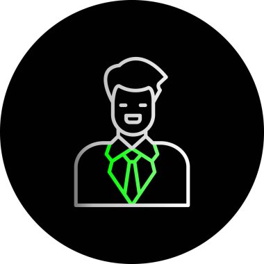 Modern insan simgesinin vektör illüstrasyonu