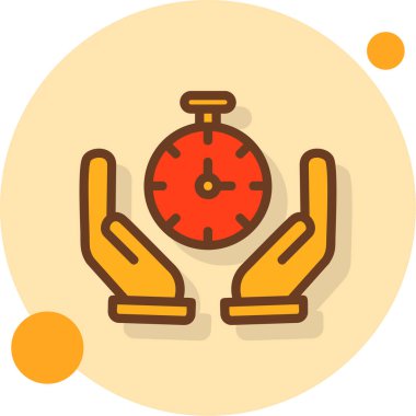 Alarm saati simgesi doldurulmuş ana hatlar biçiminde