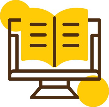 Kitap. Web simgesi basit illüstrasyon