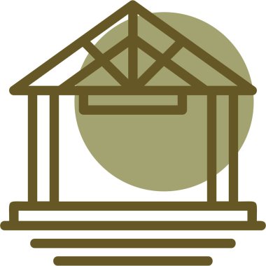 Bir binanın vektör illüstrasyonu