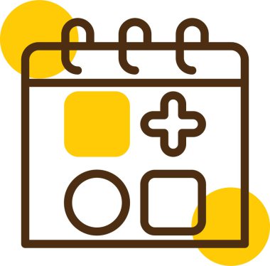 Takvim. Web simgesi basit illüstrasyon