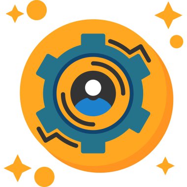 Simge, vektör illüstrasyonu ayarlanıyor