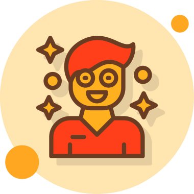 avatar erkek simgesi düz stil