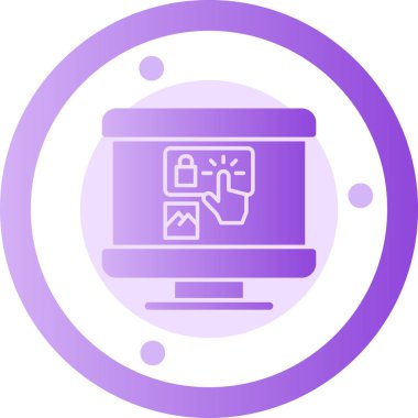 Tarayıcı bilgisayar simgesi ile doldurulmuş dış hat biçimi