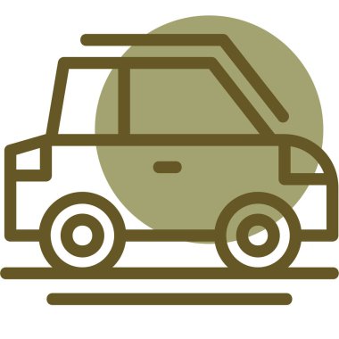 - Araba. Web simgesi basit illüstrasyon