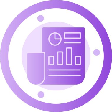 Veri analizi. Web simgesi basit illüstrasyon