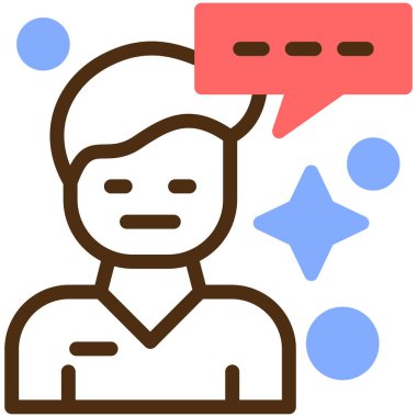 konuşma balonu sohbet simge vektör çizim tasarım