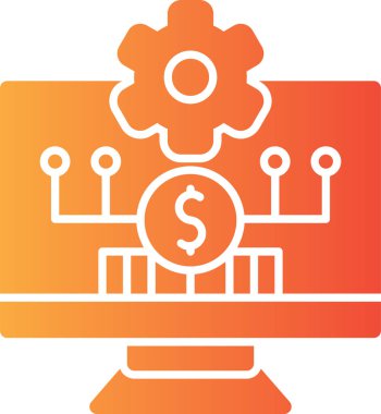 Dolar. Web simgesi basit illüstrasyon