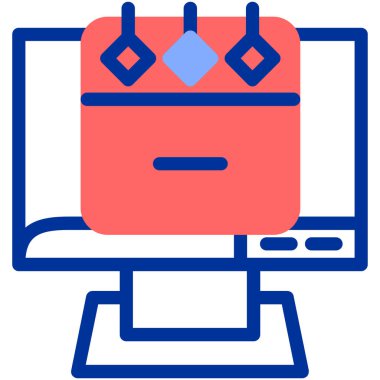 İnternetten alışveriş. Basit resimleme