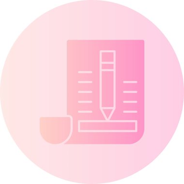 Bir kalemin vektör illüstrasyonu