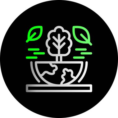 Vektör illüstrasyonu, bitki simgesi