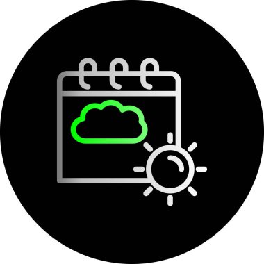 bulut simgesi, vektör illüstrasyonu