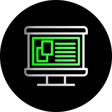 seo modern simgesinin vektör illüstrasyonu