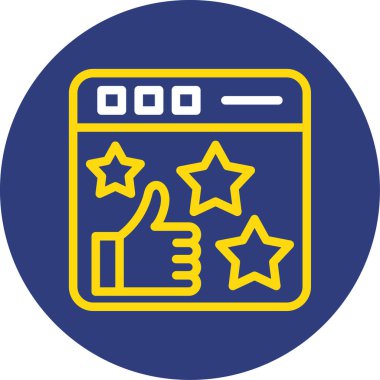 Reyting gibi bir elin vektör simgesi