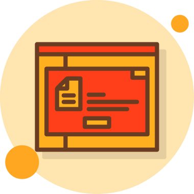 Tarayıcı web geliştirme simgesi düz biçimli