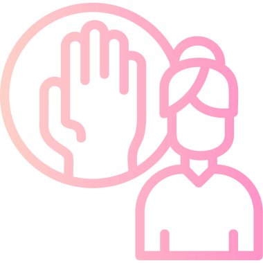 Kes şunu. Web simgesi basit illüstrasyon