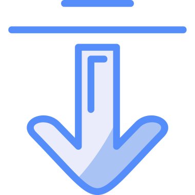 Aşağı ok. Web simgesi