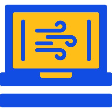 Bilgisayar. Web simgesi basit illüstrasyon