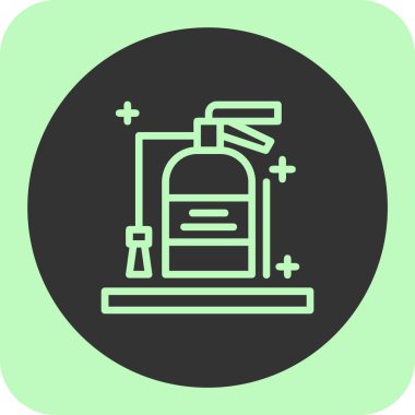 Sprey sprey ikonu, vektör illüstrasyonu