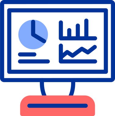 Analizler. Web simgesi basit illüstrasyon