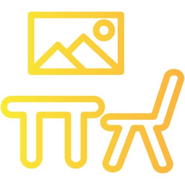 Yedek kulübesi Web simgesi basit illüstrasyon