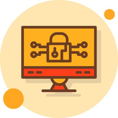 Internet güvenlik vektör simgesi