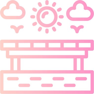 Bulut. Web simgesi basit illüstrasyon