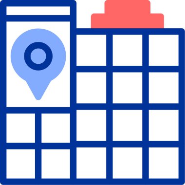 Harita konumu. Basit illüstrasyon