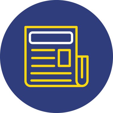 Belge simgesinin vektör illüstrasyonu