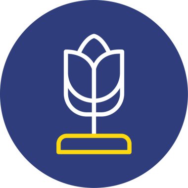 Bahçe simgesinin vektör illüstrasyonu