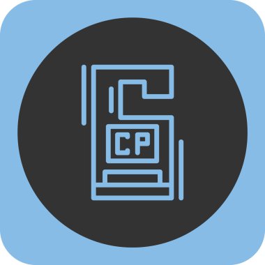 dosya biçimi simgesi, vektör illüstrasyonu