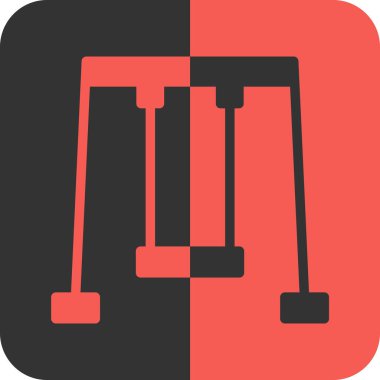 Tek izole edilmiş simgenin vektör illüstrasyonu