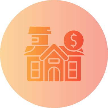 Modern yapı simgesinin vektör illüstrasyonu