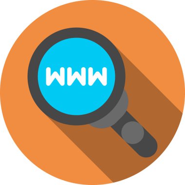 www simge vektör illüstrasyonlu büyüteç