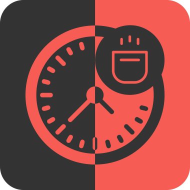 Alarm saat simgesi modayla izole edilmiş arkaplan