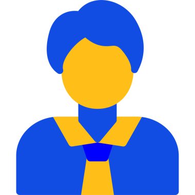 avatar erkek kişi simgesi düz stil